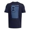 thumbnail image 3 of Camiseta Under Armour con la bandera de la libertad para hombre, azul marino, X-S, 3 of 3