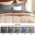 thumbnail image 4 of Cozy Comfort 3-Piece Grey Quilt Bedding Sets, King, 4 of 7