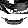 thumbnail image 4 of DNA Motoring GRILL-MK-001-BK-1 For 2016 to 2017 Honda Accord Sedan Honeycomb Mesh Front Bumper Upper Grille Glossy Black, 4 of 6