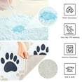 thumbnail image 3 of Yayeee Bath Rug for Bathroom Floor Non Slip Rectangle Fluffy Soft Absorbent Mat, 16"x24", Black Cat Paw, 3 of 7