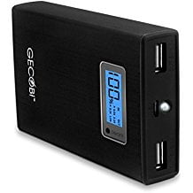 Portable Charger I Phone 4 Portable Charger by Gecobi for Rapid Charge of iPhone 6, 5, 4, Samsung Galaxy, Android, iPads,Tablets; Power Bank with 2 USB_Por ()