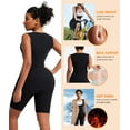 thumbnail image 4 of Vaslanda Sauna Suit for Women Sweat Vest Waist Trainer 3 in 1 Slimming Full Body Shaper Workout Top, 4 of 7