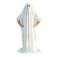 thumbnail image 2 of White Ghost Costume for Adults, Classic Ghost Sheet Costume with Eye Holes, Lightweight Full Body Sheet Ghost Costume for Halloween Party Cosplay, 2 of 9