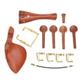 thumbnail image 6 of Violin Chinrest Complete Professional Jujube Wood Violin Cheek Rest with Pegs Tail Post Rope Tailpiece Screw, 6 of 8