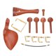 thumbnail image 5 of Mentonera para violín, Mentonera para violín Completo Profesional Reposa mejillas para violín Accesorios para violín Tecnología avanzada, 5 of 8