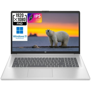 HP 17 17.3" FHD   Business Laptop Computer, Intel Core i3-1215U, 8GB RAM, 256GB SSD, Long Battery Life, Wi-Fi, Bluetooth, HDMI, Silver