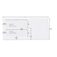 thumbnail image 3 of Staples Gummed Double-Window 4 3/16" x 9" Envelopes for Laser Forms We 1000/Bx 381911, 3 of 4