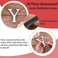 thumbnail image 4 of 5PCS Alphabet Mirror Stickers Acrylic 26 Letters 3D Mirror Wall Stickers Heart & Shape DIY Wall Decals, 4 of 7