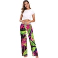 thumbnail image 6 of GZHJMY Women's Pajama Pants Abstract Triangular Print Comfy Stretch Sleepwear Womens Wide Leg Pants Casual Loose Yoga Sweatpants Comfy Lounge Pajama, X-Large, 6 of 7