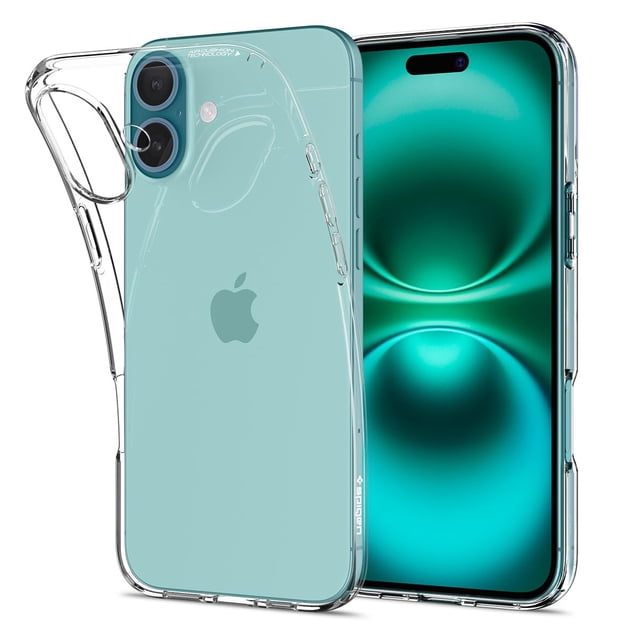 Funda Spigen Liquid Crystal para iPhone 16 transparente