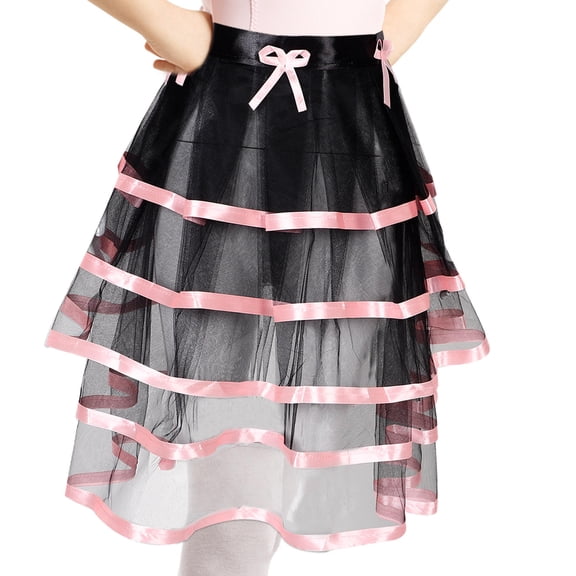 HONMEET Girls Multi-Color Tulle Tutu Skirt, Polyester Birthday Party Dress, Cute Cosplay Costume for Kids and Women, 1 Piece