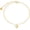 Yellow Gold, variant on Real 14k Gold Puff Heart Anklet for Women, Love Ankle Bracelet Foot Jewelry Gifts for Her, 9+1+1 Inch