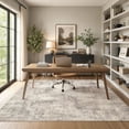 thumbnail image 2 of MICGEEK 6'x9' Abstract Area Rugs for Living Room, Stain Resistant Washable Rugs with Non-Slip Backing, Modern Brown Rug for Bedroom Dining Room Office Throw Rugs Carpet, 2 of 8