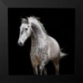 thumbnail image 2 of Walker, Carol 15x15 Black Modern Framed Museum Art Print Titled - Spotted Horse, 2 of 5