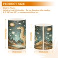 thumbnail image 6 of Yayeee Flameless Candles with Remote Flickering Battery Operated Multi Color Changing, Dinosaur with Stars, 6 of 7