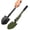 Green, variant on Multifunctional Folding Shovel - 4-in-1 Carbon Steel Survival Entrenching Tool for Car, Camping, and Outdoor Tactical Use (Black & Green) 