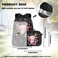 thumbnail image 4 of Yspwyqan Backpack Set for Teens Boys, Math Doodle Axolotl Backpack and Lunchbox Set with Pencil Case, 17 Inch Double Zip Large Capacity School Bags Fits 14" Laptop for Hiking, 4 of 7