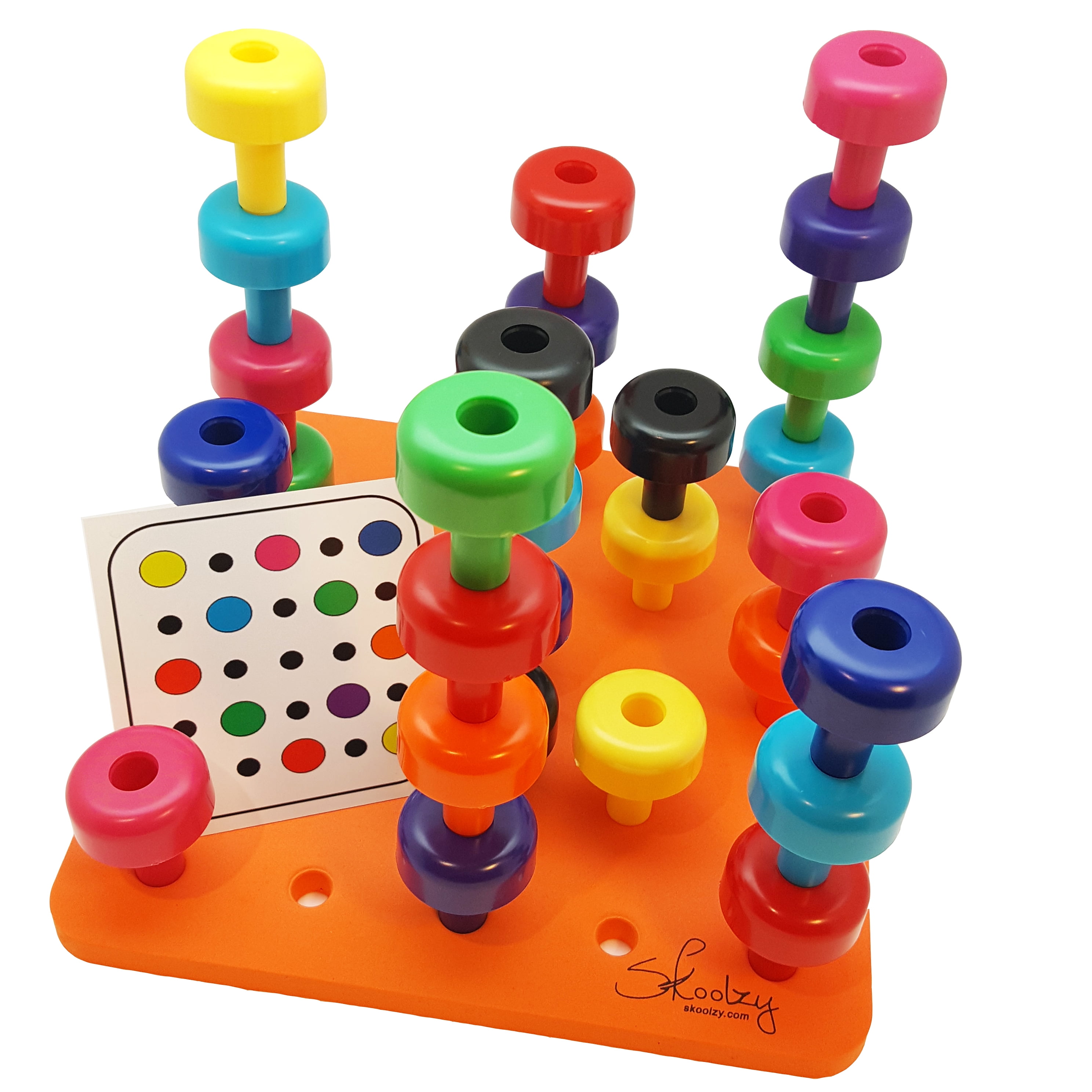 Peg Board Set Toys-Montessori Occupational Therapy Fine Motor Skills Toy 