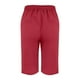 thumbnail image 4 of WILLBEST Pantalones Casuales de Verano para Mujer, Pantalones Cortos de Lino con Cordón y Abertura Lateral para Playa y Uso Diario. Chica, 4 of 4