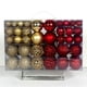 thumbnail image 2 of Juego de 100 bolas navideñas de plástico de moda, 8 cm, 18 colores, bolas de adorno navideñas suspendibles para fiestas, 2 of 5