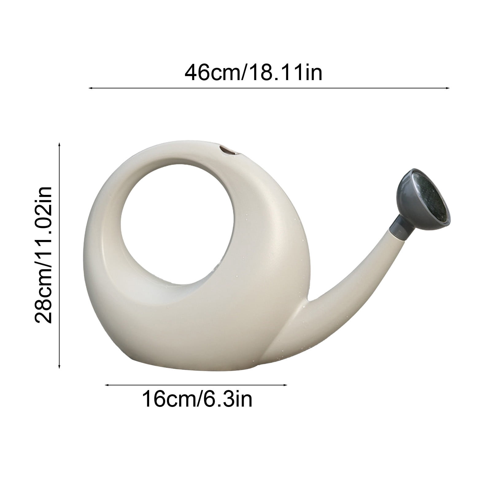 Efficient Flow & Smooth, 18.1x11.0x3.9 Inch Watering Can, Direct Irrigation & Courtyard Sprinkler, Detachable 4L Head for Horticultural Plant Care
