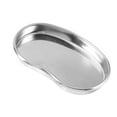 thumbnail image 3 of 1pc Stainless Steel Kidney Shaped Curved Tray Small Unobtrusive Tray Medical  Surgical Use for Limited Space Surgical Procedures, Moderate Edge Height, 3 of 7