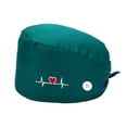 thumbnail image 1 of Paquete De 4 Gorros De Trabajo Para Enfermera, Servicio Prolongado, Color Puro, Botón Pulido Opaco, Gorros De Trabajo Multifuncionales Unisex, Uniformes De Trabajo Cateissary AP008643-01, 1 of 5