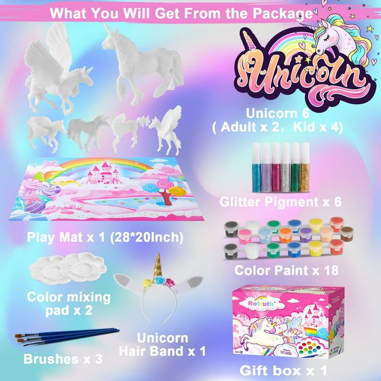  B Me DIY Unicorn Latch Hook Kit for Girls – Mini Rug