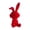 Red, variant on Flocked Sitting Bunny Ornament 7 Inch Creative Soft Decoration Luxury Home Decor Living Room Entryway Tv Stand Display Elegant Gift for Home Lovers, Flocked Sitting Rabbit Figurine *1