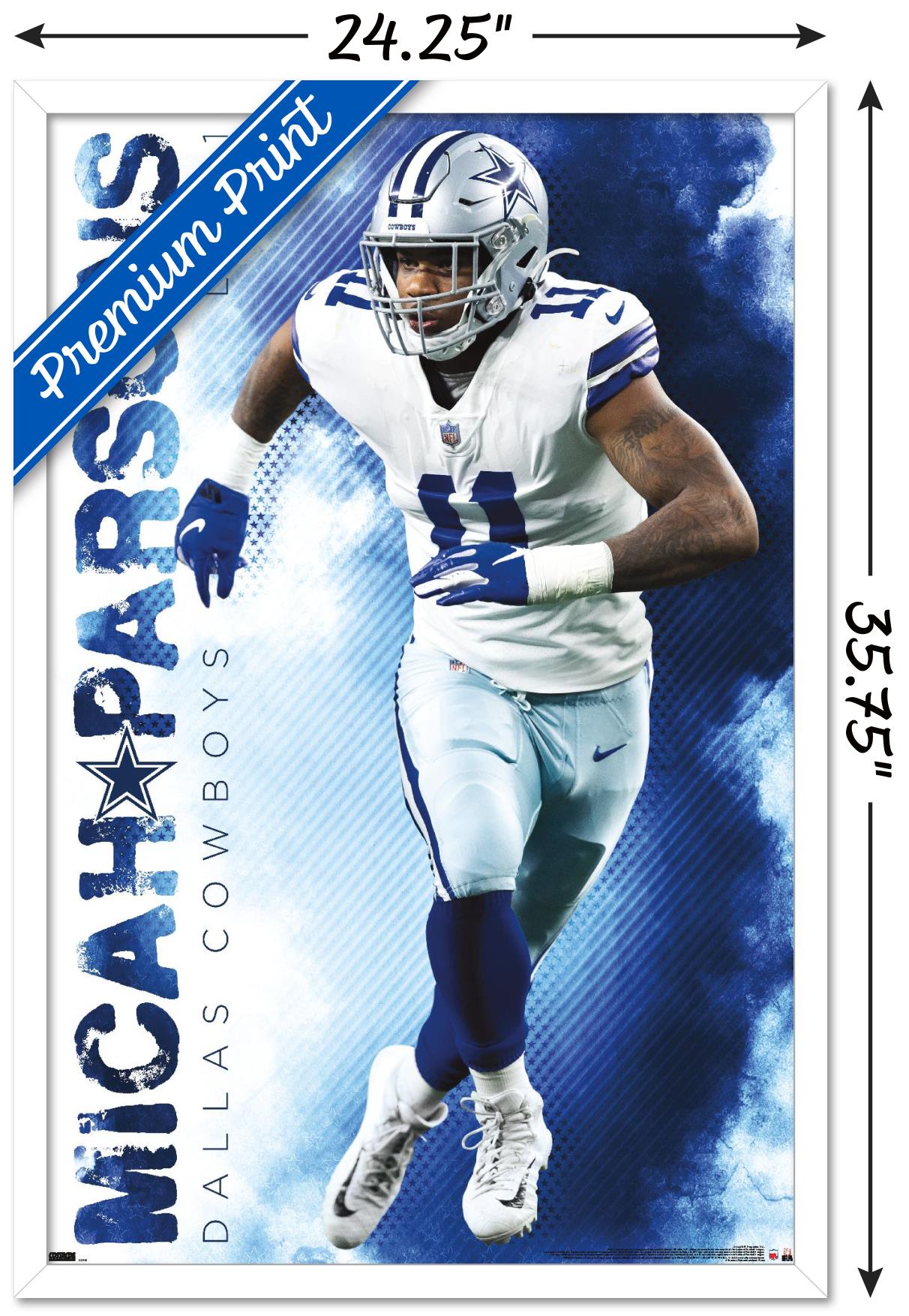 NFL Dallas Cowboys - Micah Parsons 22 Wall Poster, 22.375" x 34" Framed