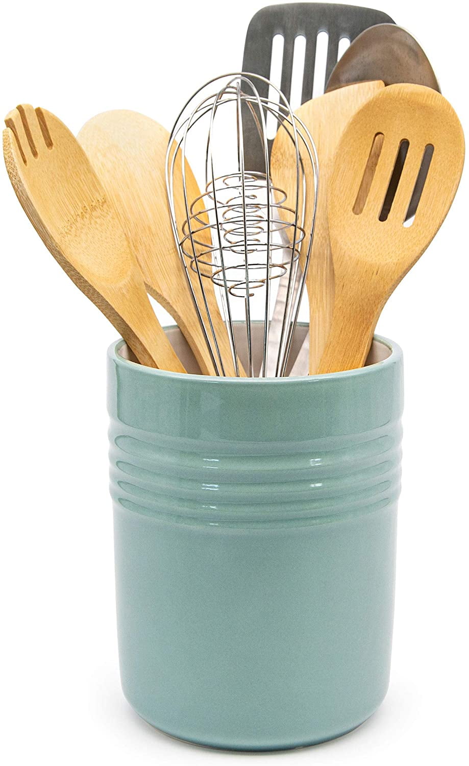 Kook Countertop Utensil Holder Crock , Teal - Walmart.com