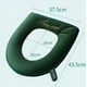 thumbnail image 2 of Paquete de 2 fundas para asientos de inodoro suaves y gruesas con asa para tapa de inodoro verde Sailing Electrónica, 2 of 5