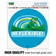 thumbnail image 3 of Gumby Be Flexible Stretching Yoga Automotive Car Window Locker Circle Bumper Sticker, 3 of 7