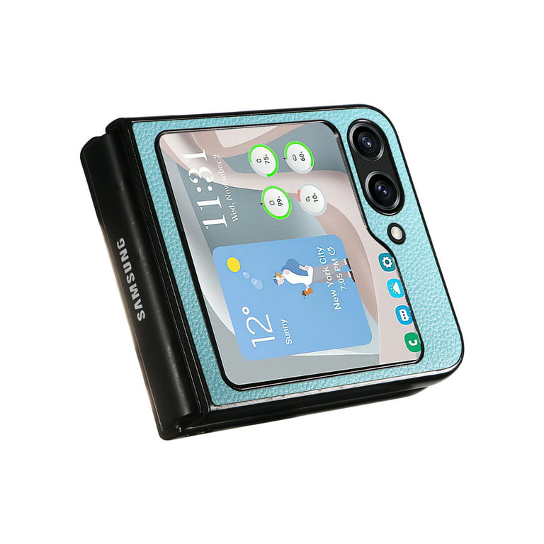 Natbok for Samsung Galaxy Z Flip 5 5G Case,[Anti-Drop]  [Anti-Scratch] Slim Thin Hard PC Galaxy Z Flip5 Full-Body Protective  Case,Shockproof & Non-Slip Phone Cover for Samsung Z Flip 5, Black 