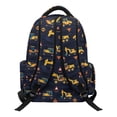 thumbnail image 2 of KUIFORTI Navy Truck Kids Bookbag Lightweight School Backpack with Adjustable Padded Straps for Elementary Boys Daily Use School Supplies, 2 of 7