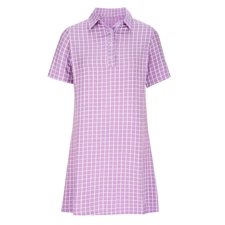 knee length dresses for ladies Love Found Purple Gingham Tiered Midi Dress – Shop the Mint