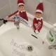 thumbnail image 4 of Muñeco elfo navideño de 42 cm para niños, minimuñecos elfos de juguete para Navidad, pequeños elfos articulados que se sientan en los estantes con piernas colgantes, 4 of 5