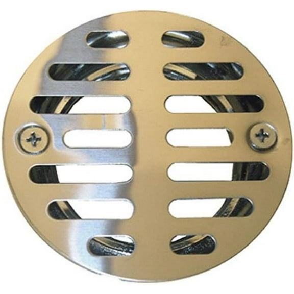 LASCO 03-1231 3-1/2-Inch Stainless Steel with 1-1/2-Inch Female Iron Pipe Thread Shower Drain