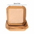 thumbnail image 2 of Square Air Frying Pan Paper Silicone Oil Paper Tray Oil Absorbing Food Pad Log Paper Baking Disposable Household Baking, 2 of 7