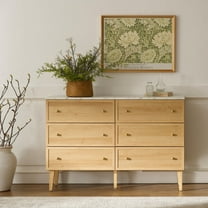 Joyyskill Modern Chest of Drawers Storage Cabinet with Faux Marble Top and Golden Handles, Wood Tall Television Stands