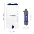 thumbnail image 3 of Water Filter Straw with Gravity Water Bag Water Filtration System Drinking Purifier for Travel Camping, 3 of 8