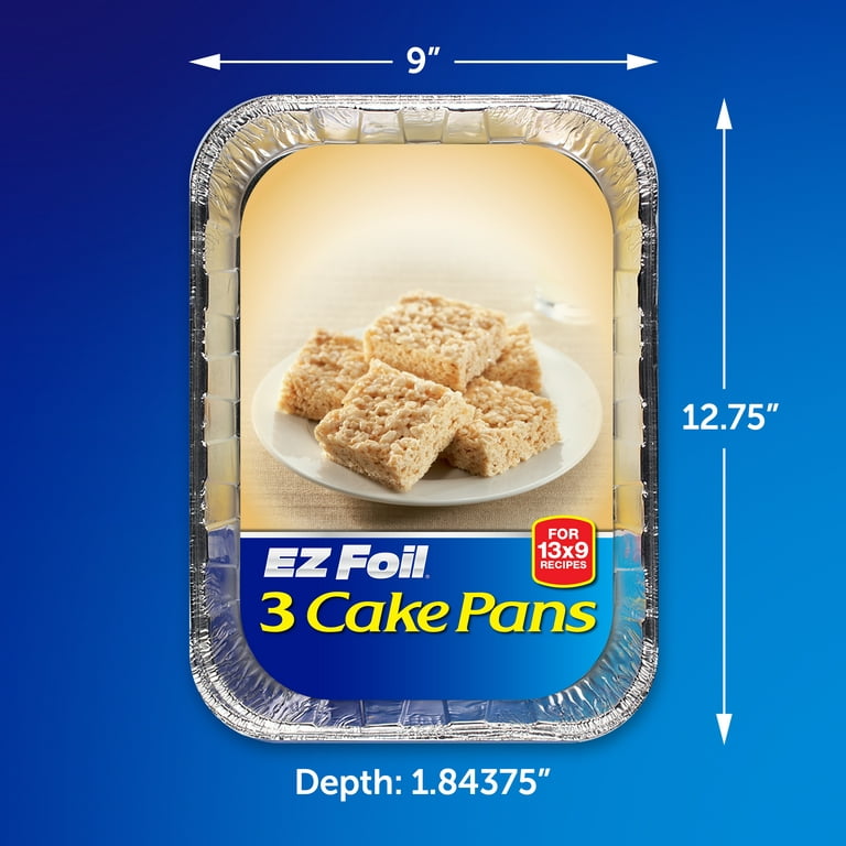 EZ Foil Cake Pans , 13x9 inch, 3 Count