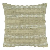 Saro Lifestyle Woven Stripe Poly Filled Throw Pillow