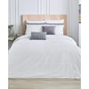 Lacoste Guethary Duvet Set Crafted from 100 Percent Cotton Cool To The Touch & Lightweight, Full/Queen, White