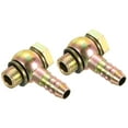thumbnail image 1 of Unique Bargains 11mm Barb M14x1.5 Male Thread Hose Pipe Fitting Elbow Carbon Steel Adapter 2 Pack, 1 of 5