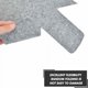 thumbnail image 4 of Protectores de ollas y separadores de ollas, 5 unidades, protectores de ollas de fieltro, protectores de ollas antideslizantes para evitar arañazos, 38 cm (gris), 4 of 5