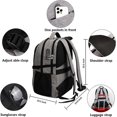 thumbnail image 3 of Mochila antirrobo para computadora portátil SHRRADOO, mochila de viaje con puerto de carga USB para mujeres y hombres, mochila para estudiantes universitarios de 15,6 pulgadas, 3 of 5