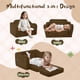 thumbnail image 2 of Sillón Sofá Cama para Niños Pequeños MeMoreCool de Pana Marrón, 2 of 8