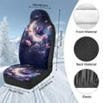 thumbnail image 7 of Uorisanigo Automotive Seat Covers, Moon Purple Butterfly Car Seat Cover Front for Cars, Blanket Cloth 2-Pack Car Seats Cushion, Front Seats Covers Fit for Most Cars SUV, 7 of 7