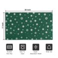 thumbnail image 5 of Green Christmas Snowflake Pattern Door Rugs,Washable Non Slip Door Mats Indoor,Decorative Door Mats,Entry Mat Indoor for Entrance,Bedroom,Kitchen,Bathroom,17"x30", 5 of 6